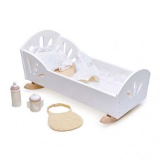 Dolls Bed - Sweet Swan - Wooden - Tenderleaf Toys Dolls Bed - Sweet Swan - Wooden - Tenderleaf Toys